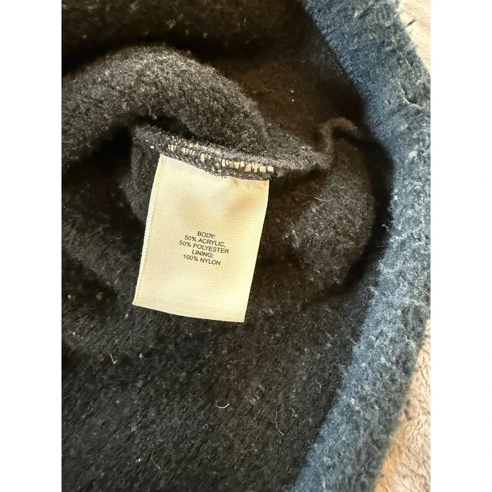 REI Men's L Blue Quarter Zip Fleece Pullover Sweater Made in Canada Italian